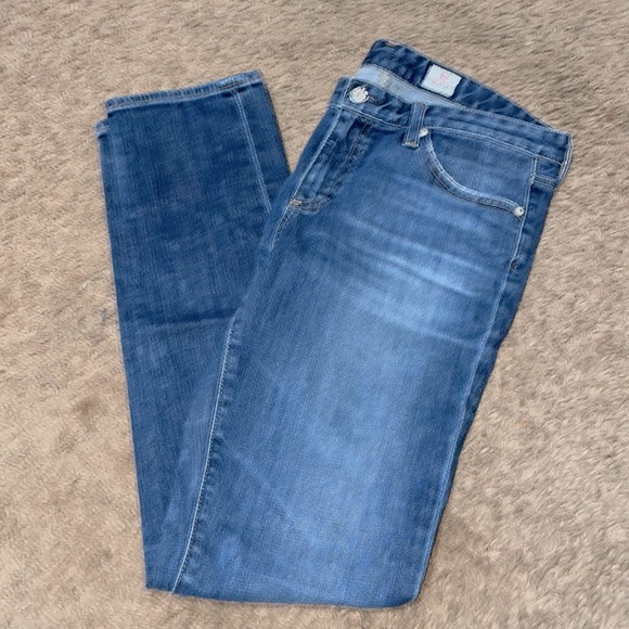 Ag Adriano Goldschmied Denim - AG Adriano Goldschmied Stilt Cigarette Leg Blue Jeans Size 30.